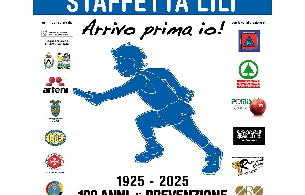 Udine corre per la salute: sabato 12 aprile la “Staffetta 100 anni LILT Udine” al Parco del Cormor