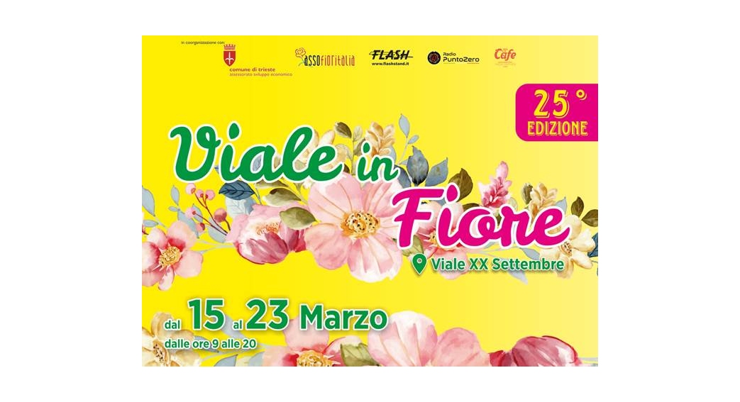 “Viale in fiore e delizie di Primavera” sabato 22 marzo alle 11.30 in Largo Bonifacio alla presenza del Vicesindaco Tonel la premiazione del Concorso Fiore d’Oro