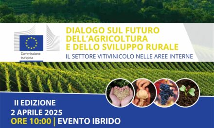 MERCOLEDÌ 2 APRILE ALLE ORE 10 EVENTO ON LINE SU ZOOM “DIALOGO SUL FUTURO DELL’AGRICOLTURA E DELLO SVILUPPO RURALE: IL SETTORE VITIVINICOLO NELLE AREE INTERNE”