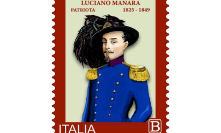 Poste Italiane: emesso il francobollo commemorativo per il patriota Luciano Manara, nel bicentenario dalla nascita
