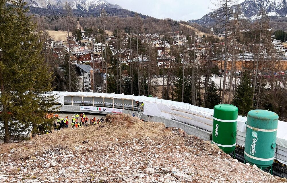 Il Gruppo Grigolin protagonista nella realizzazione della nuova pista da bob di Cortina, infrastruttura d’eccellenza per le Olimpiadi Milano-Cortina 2026
