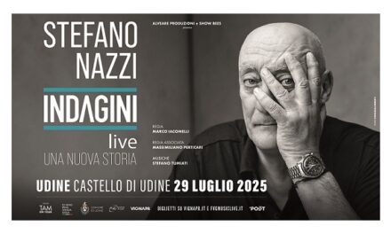 STEFANO NAZZI annuncia le date estive di “Indagini Live”: il 29 luglio al Castello di Udine l’unico appuntamento nel nordest