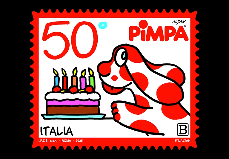POSTE ITALIANE: emesso il francobollo per i 50 anni della Pimpa