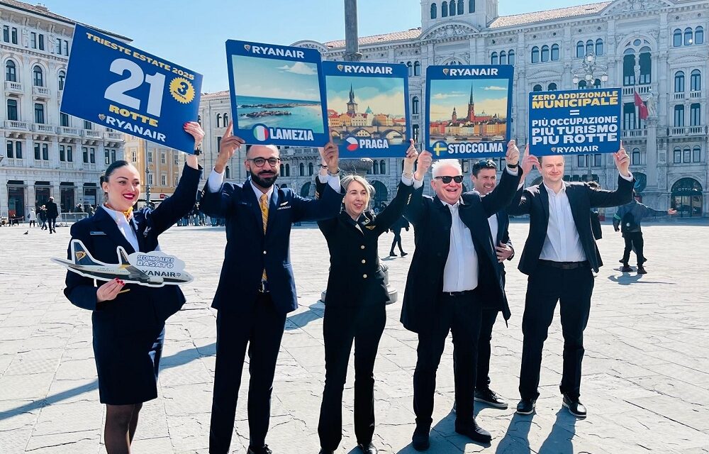 RYANAIR ANNUNCIA UN SECONDO AEROMOBILE BASATO A TRIESTE