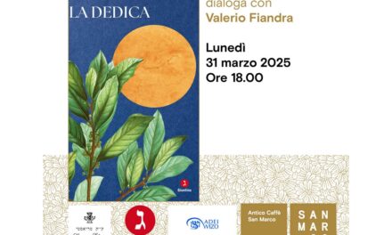 Miriam Rebhun presenta il suo libro “La dedica” all’Antico Caffè San Marco