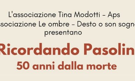 Omaggio a Pier Paolo Pasolini alla Casa del popolo “Antonio Gramsci” di Trieste