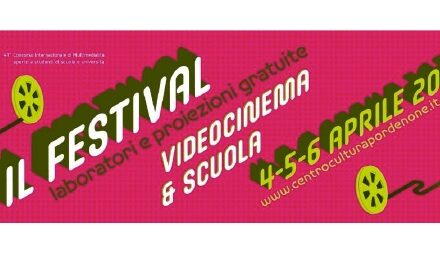 PORDENONE, ECCO IL FESTIVAL DELLA MULTIMEDIALITÀ: DAL 4 AL 6 APRILE LA 2^ EDIZIONE, FILM D’AUTORE IN PRIMA FVG, INCONTRI, LABORATORI FRA CINEMA FOTOGRAFIA E DISEGNO