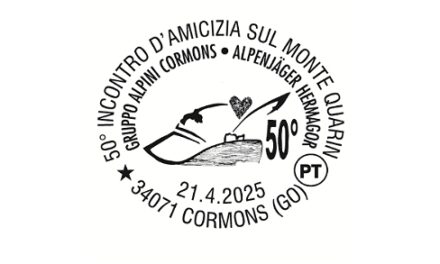 POSTE ITALIANE: A CORMONS L’ANNULLO DEDICATO AL 50° INCONTRO D’AMICIZIA SUL MONTE QUARIN