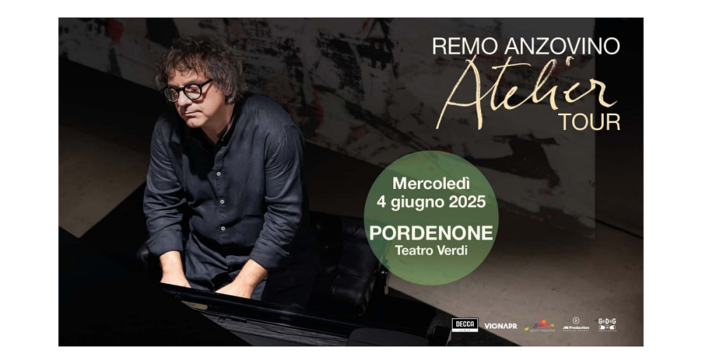 REMO ANZOVINO CHIUDE L’ATELIER TOUR AL TEATRO VERDI DI PORDENONE, UNICA DATA IN FRIULI VENEZIA GIULIA