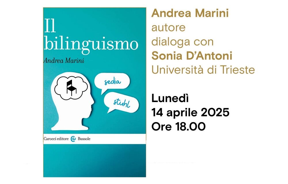 Andrea Marini presenta il suo libro “Il bilinguismo” all’Antico Caffè San Marco