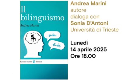 Andrea Marini presenta il suo libro “Il bilinguismo” all’Antico Caffè San Marco