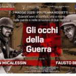 “GLI OCCHI DELLA GUERRA”: QUANDO DUE UOMINI GIAN MICALESSIN E FAUSTO BILOSLAVO CERCANO DI RICOMPORRE ALMENO IN PARTE LA REALTÀ E LA VERITÀ SULLE GUERRE DEL NOSTRO MONDO DA PIÙ DI QUARANT’ANNI