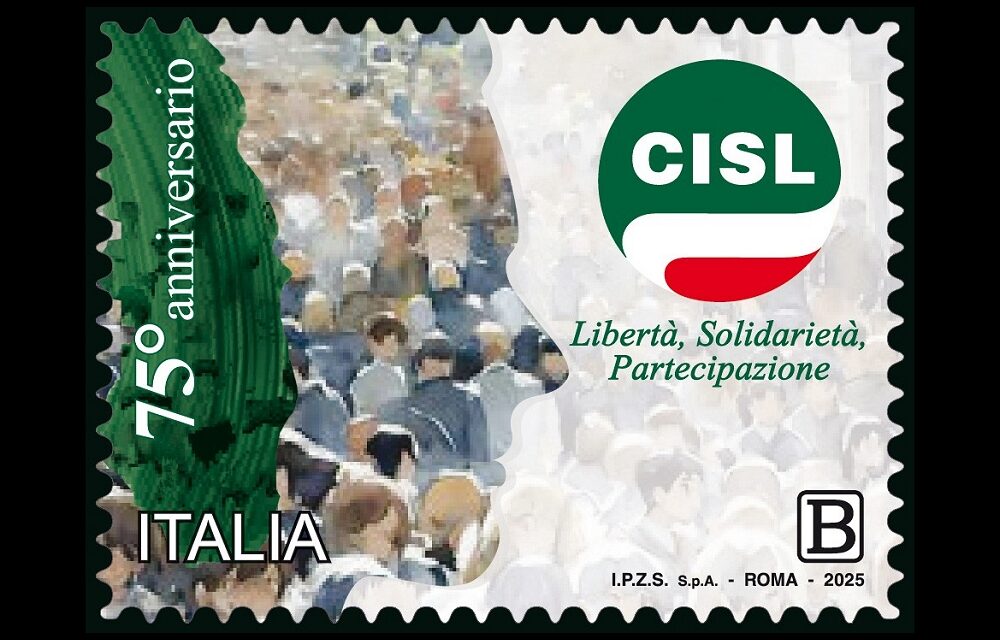 POSTE ITALIANE: emesso il francobollo ordinario dedicato a CISL