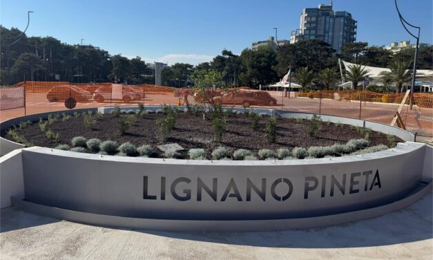 Sabato 3 maggio alle ore 10.00 l’inaugurazione della nuova rotatoria di Piazza Marcello D’Olivo a Lignano Pineta