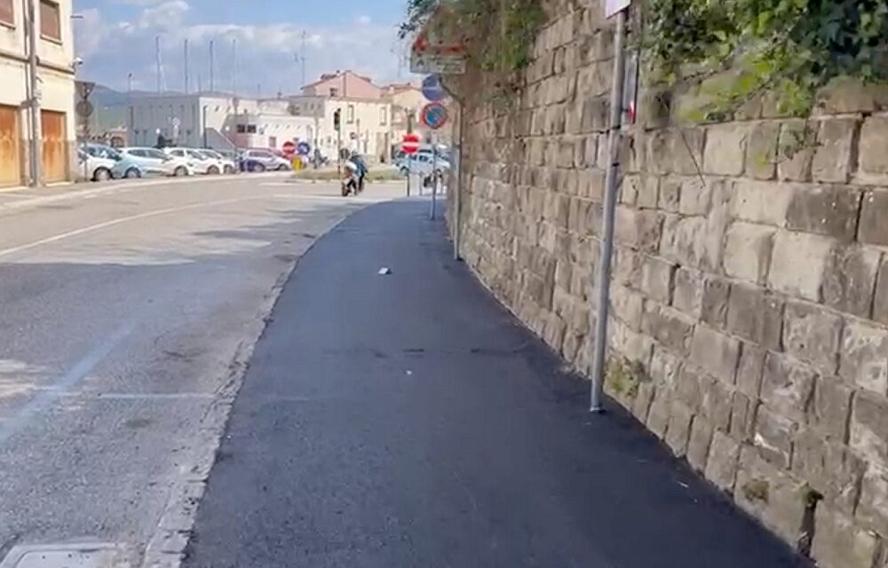 Muggia: conclusa la prima parte delle asfaltature dei marciapiedi