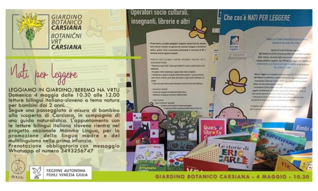 Nati per leggere al Giardino botanico Carsiana