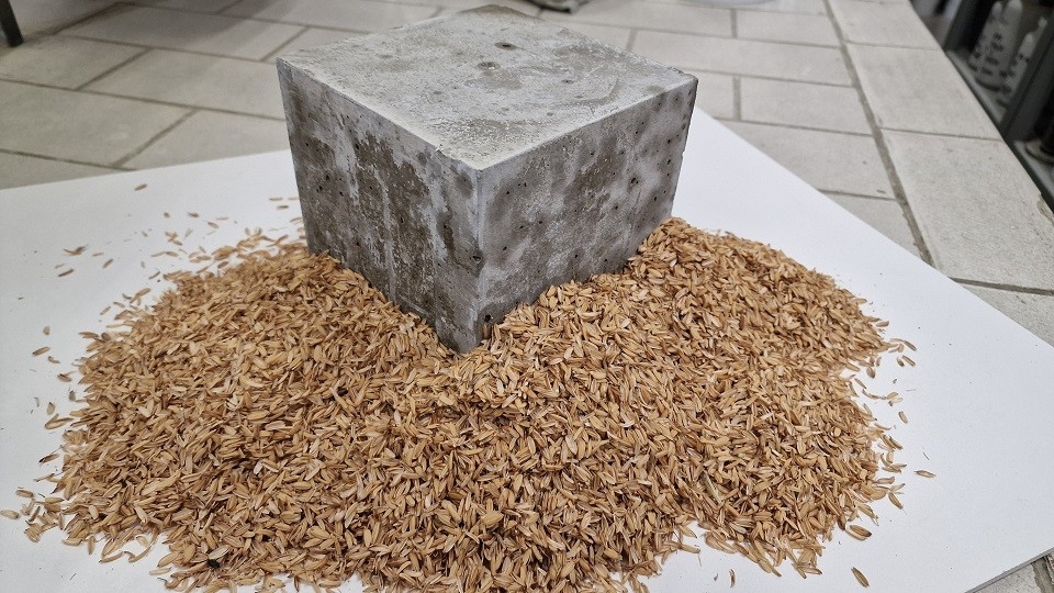 PIETRA PIASENTINA E LOLLA DI RISO PER RIDURRE L’ANIDRIDE CARBONICA NELLA PRODUZIONE DI MATERIALI EDILI: IL PROGETTO DELL’UNIVERSITÀ DI UDINE CON ALPACEM