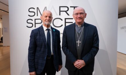 L’ARCIVESCOVO DI GORIZIA REDAELLI IN VISITA ALLO SMART SPACE DELLA FONDAZIONE CARIGO