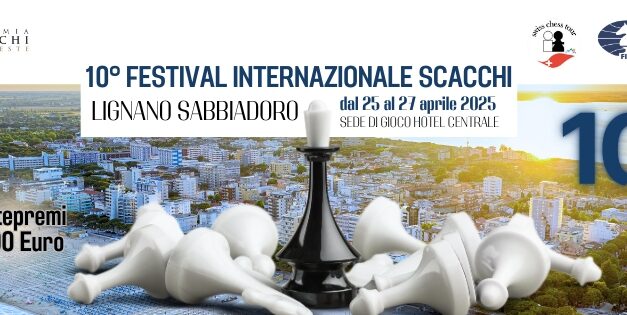 Si è concluso con la vittoria di un outsider, Leonardo Deschi tra i Master e di Francesco Sciaudone tra gli Expert il 10° Festival Internazionale di Scacchi “Lignano Sabbiadoro”