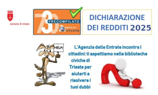 GIOVEDÌ 15 E LUNEDÌ 19 MAGGIO IL MODELLO 730 IN BIBLIOTECA