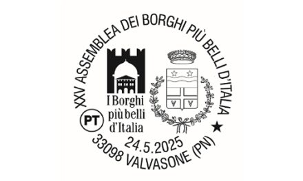 DISPONIBILE A VALVASONE L’ANNULLO DEDICATO ALL’ASSEMBLEA DEI BORGHI PIÙ BELLI D’ITALIA
