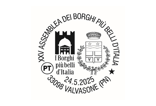 DISPONIBILE A VALVASONE L’ANNULLO DEDICATO ALL’ASSEMBLEA DEI BORGHI PIÙ BELLI D’ITALIA