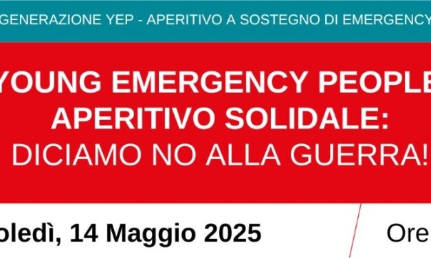 YOUNG EMERGENCY PEOPLE: APERITIVO SOLIDALE AL BAR KNULP