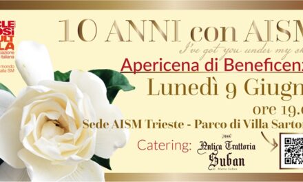 APERICENA DI BENEFICENZA presso la Sede AISM Trieste – Parco di Villa Sartorio