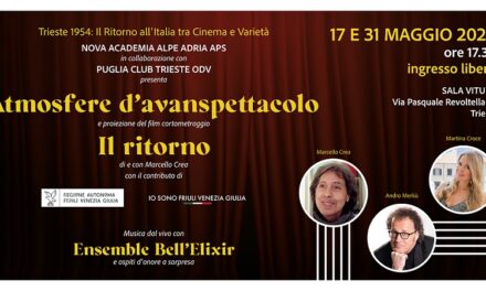 Trieste 1954 – tra cinema e varietà: presso la Sala Vitulli di via Revoltella il varietà “Atmosfere d’Avanspettacolo”