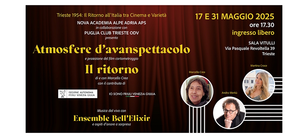 Trieste 1954 – tra cinema e varietà: presso la Sala Vitulli di via Revoltella il varietà “Atmosfere d’Avanspettacolo”