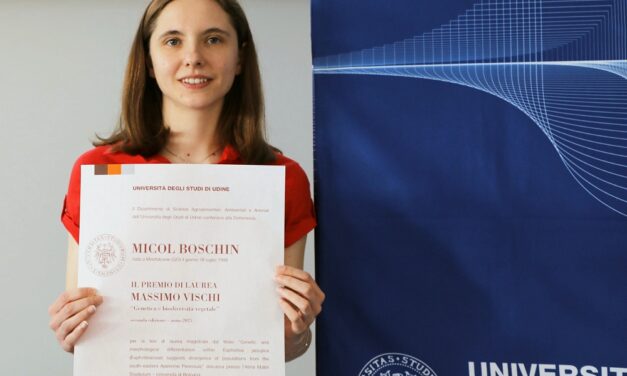 BIODIVERSITÀ, PREMIO DI LAUREA IN MEMORIA DI MASSIMO VISCHI A MICOL BOSCHIN DI CAPRIVA DEL FRIULI