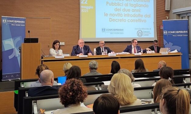 Confcooperative Fvg: appalti pubblici in Fvg per 8,9 miliardi di euro nel 2024, in crescita del 58%
