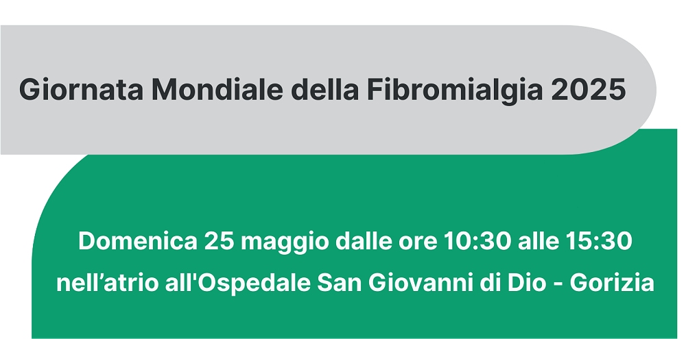 Domenica 25 maggio prosegue a Gorizia la sensibilizzazione in occasione della Giornata Mondiale della Fibromialgia 2025