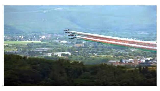 SORVOLO FRECCE TRICOLORI A GORIZIA PER IL GIRO D’ITALIA 2025