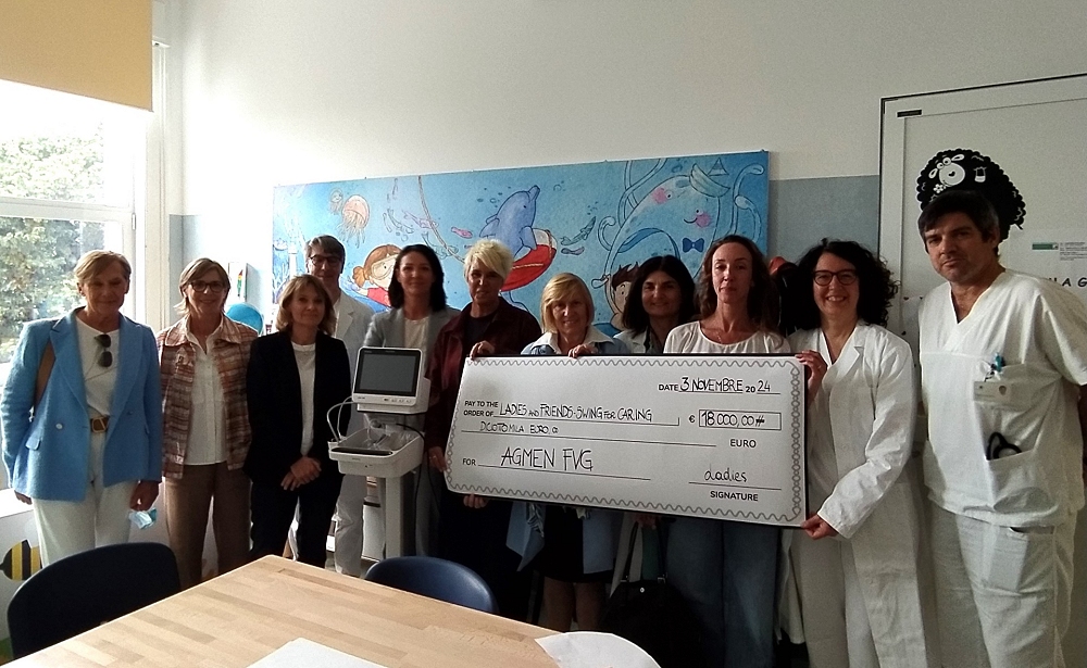 DALLE LADIES INSIEME AD AGMEN 18MILA EURO PER ARREDARE LE STANZE DEI PICCOLI PAZIENTI DEL BURLO