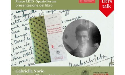 MERCOLEDÌ 28 MAGGIO ALLE 18 AL MUSEO LETS PRESENTAZIONE DEL LIBRO “IL MIO DESTINO È L’INEDITO. DIONISO ROMANELLIS. UN GRECO A TRIESTE TRA ARTISTI E LETTERATI”
