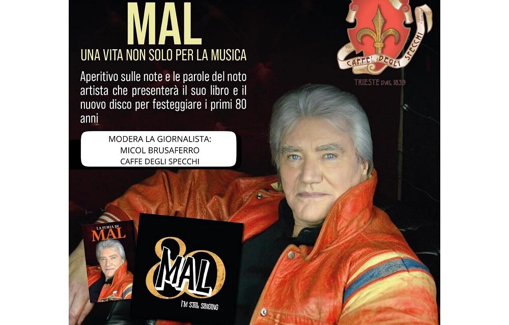 Il cantante MAL presenta il suo libro e il nuovo disco a Trieste
