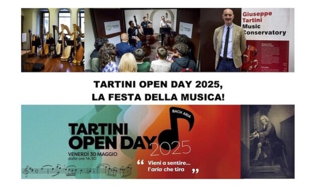 TARTINI OPEN DAY, torna la FESTA DELLA MUSICA! 4 ore di concerti per scoprire “Che aria tira”
