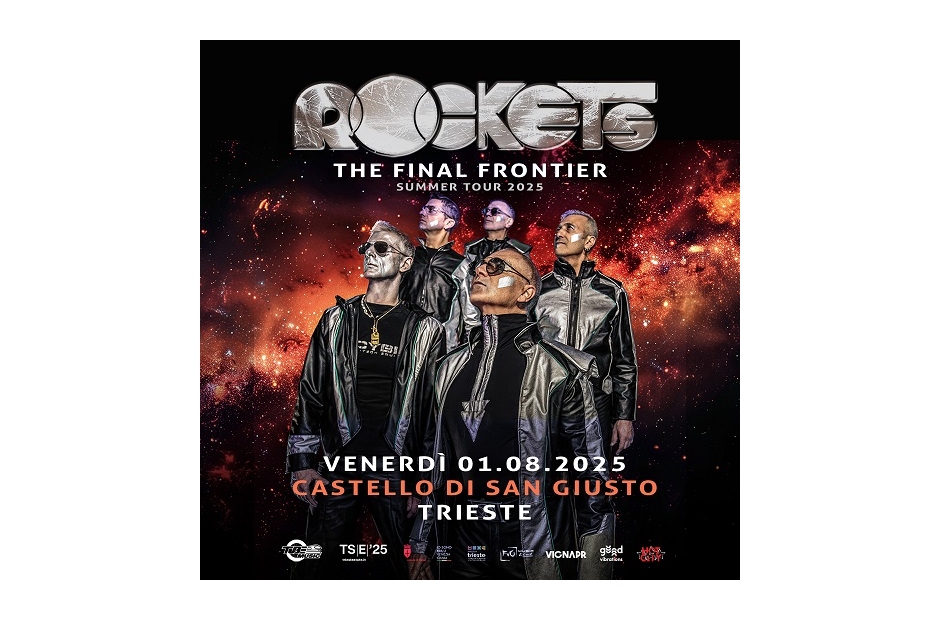 I ROCKETS celebrano i 50 anni di carriera venerdì 1 agosto al Castello di San Giusto a Trieste con “The Final Frontier Tour”