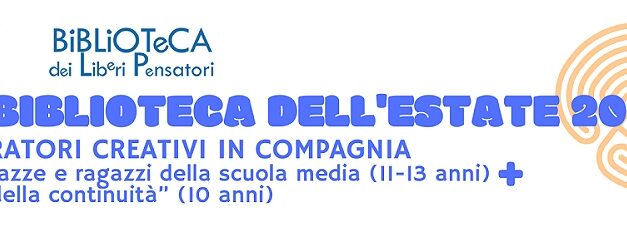 “LA BIBLIOTECA DELL’ESTATE 2025”: A SILEA 7 LABORATORI GRATUITI PER STIMOLARE LA CREATIVITÀ DEI RAGAZZI TRA I 10 E I 13 ANNI