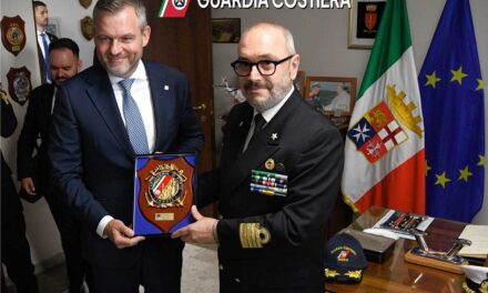 IL PRESIDENTE DELLA REPUBBLICA SLOVACCA VISITA IL PORTO DI TRIESTE
