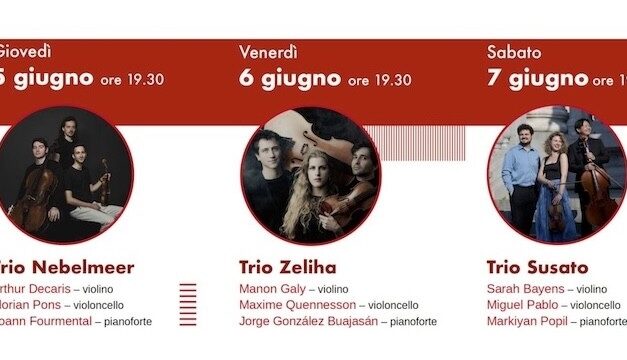 FESTIVAL DEL TRIO: 3 grandi concerti con le formazioni internazionali vincitrici della 22ª edizione del Premio Trio di Trieste