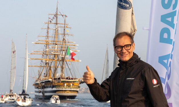 BARCOLANA A GENOVA PER L’ARRIVO DI NAVE VESPUCCI