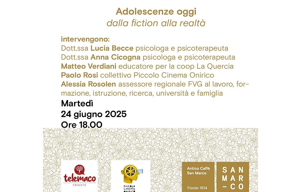 Adolescenze oggi: dalla fiction alla realtà all’Antico caffè San Marco