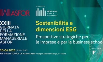 Al MIB Trieste la XXIII Giornata Formazione Manageriale ASFOR