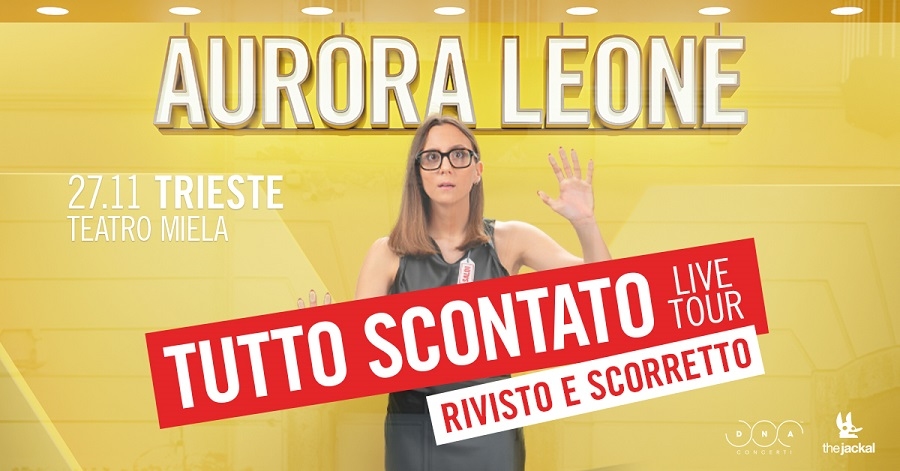 AURORA LEONE per la prima volta in scena a Trieste il 27 novembre 2025 al Teatro Miela con “Tutto Scontato”