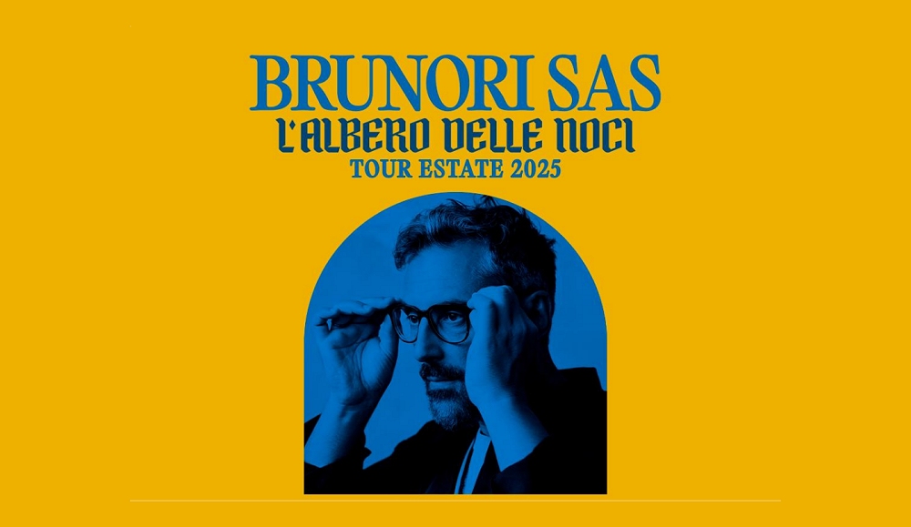 BRUNORI SAS: DOPO IL GRANDE SUCCESSO AL CIRCO MASSIMO, DÀ IL VIA AL SUO “L’ALBERO DELLE NOCI TOUR ESTATE 2025” CON PARTENZA IL 28 GIUGNO DA CODROIPO (UD) @ VILLA MANIN