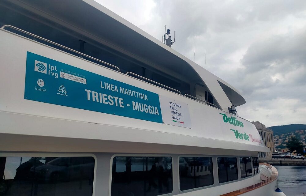 Dal 14 giugno i nuovi collegamenti serali Trieste-Muggia del Delfino Verde