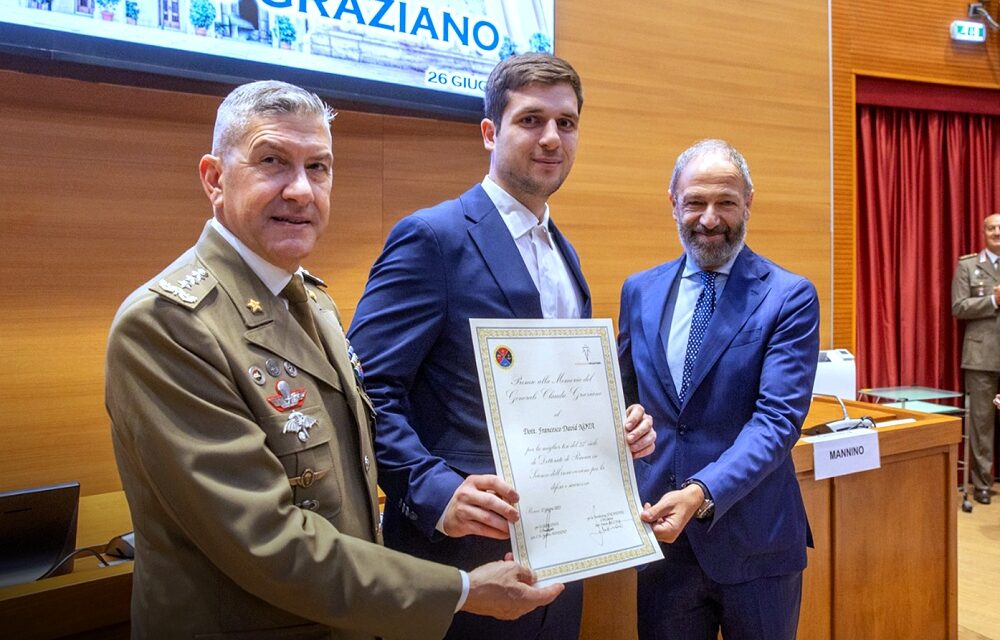 FINCANTIERI-CASD: CONSEGNATO IL PREMIO DI DOTTORATO ALLA MEMORIA DEL “GENERALE CLAUDIO GRAZIANO”