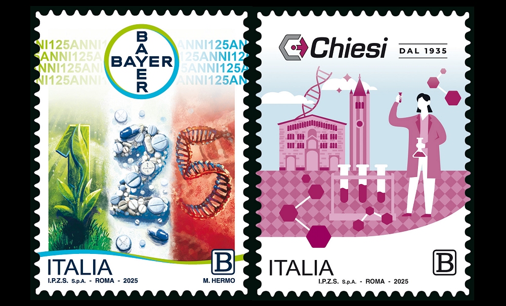 POSTE ITALIANE: emessi due francobolli dedicati al settore farmaceutico